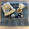 Baby Boy- Misty Check Teddy Ring