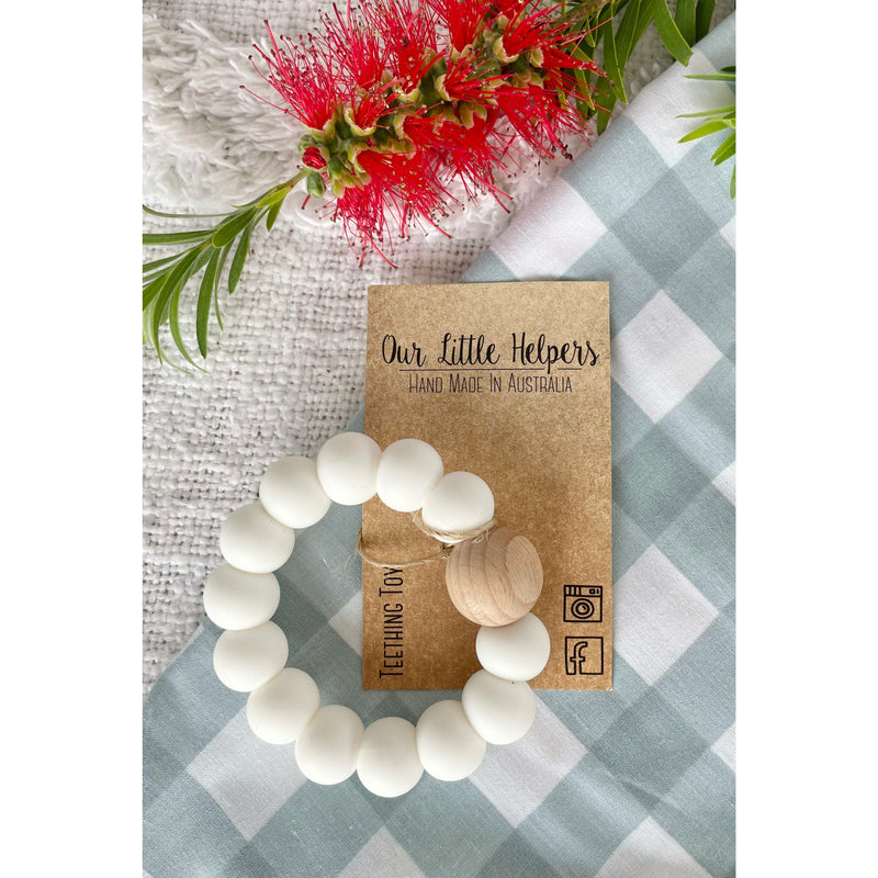 White Teether Ring